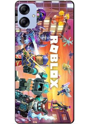 Силіконовий бампер чохол для samsung a04e з картинкою роблокс
