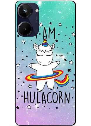 Силиконовый чехол бампер для realme 10 с рисунком единорог пони