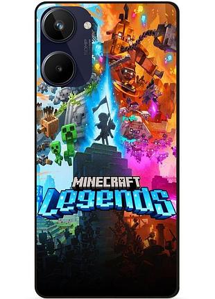Силиконовый чехол бампер для realme 10 игра майнкрафт minecraft