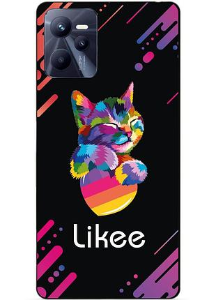Силіконовий чохол бампер для realme c35 з малюнком likee