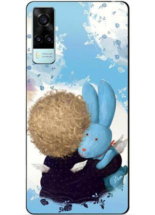 Силиконовый бампер чехол для vivo y31 / y53s с рисунком любимый зайка