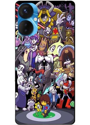 Силіконовий бампер чохол для tecno spark 9 pro з картинкою undertale андертейл