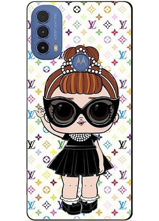Силіконовий чохол бампер для motorola moto e40 з малюнком лялечка лол lol