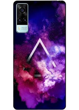 Силіконовий бампер чохол для vivo y31/y53s з малюнком космос