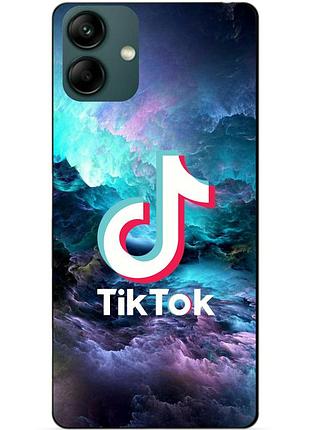 Силіконовий бампер чохол для samsung a04 з малюнком tik tok