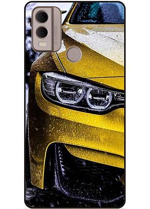 Силиконовый чехол бампер для nokia c22 с рисунком bmw бмв машина авто