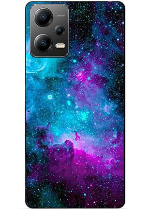 Силіконовий бампер чохол для xiaomi poco x5 5g з малюнком галактика
