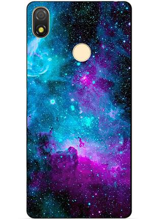 Силіконовий бампер чохол для tecno pop 3 з малюнком галактика
