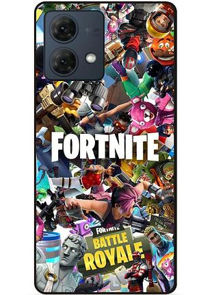 Силіконовий чохол бампер для motorola moto g84 з картинкою fortnite фортнайт