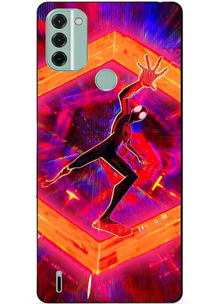 Силиконовый чехол бампер для nokia c31 с картинкой человек паук spider man