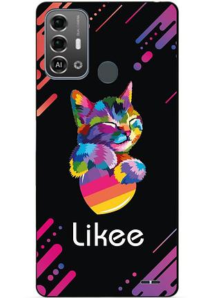Силіконовий бампер чохол для zte blade a53 pro з малюнком likee лайки