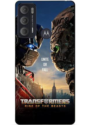 Силіконовий чохол бампер для motorola moto g60 з малюнком звіробої трансформери transformers