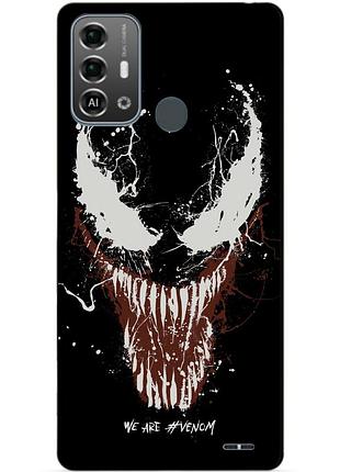 Силіконовий бампер чохол для zte blade a53 pro з малюнком веном