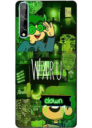 Силиконовый чехол бампер для huawei p smart s вару 13 карт