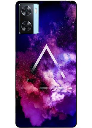 Силіконовий бампер чохол для oppo a57s з малюнком космос