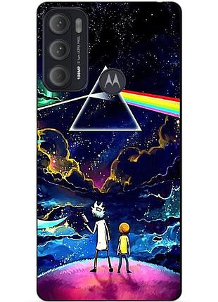 Силіконовий чохол бампер для motorola moto g60 з малюнком рік і морті rick and morty