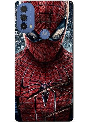 Силіконовий чохол бампер для motorola moto e20 людина-павук spider man
