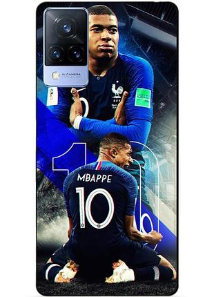 Силіконовий бампер чохол для vivo v21 з малюнком mbappe франція