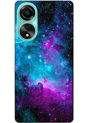 Силіконовий чохол бампер для oppo a78 з малюнком галактика космос