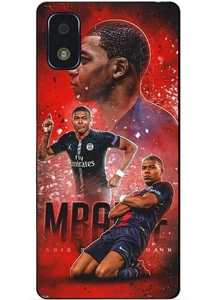 Силиконовый бампер чехол для zte blade l210 с рисунком мбаппе psg mbappe