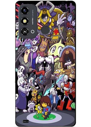 Силіконовий чохол бампер для zte blade a53 з малюнком undertale андертейл