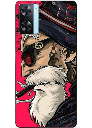 Силіконовий бампер чохол для oppo a57s з малюнком дід