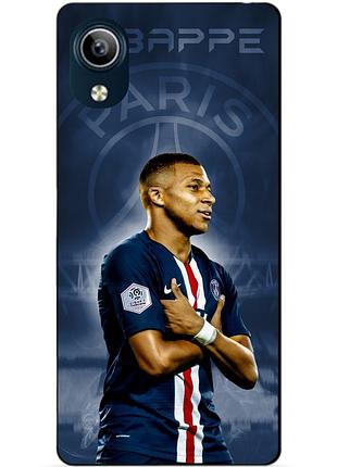 Силиконовый бампер чехол для vivo y1s с рисунком мбаппе псж mbappe
