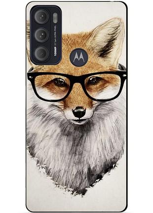 Силіконовий чохол бампер для motorola moto g60 з малюнком лиса