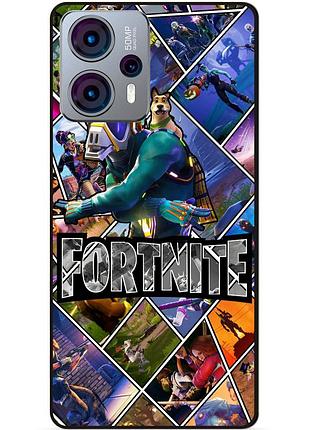 Силіконовий чохол бампер для motorola moto g23 з картинкою фортнайт fortnite