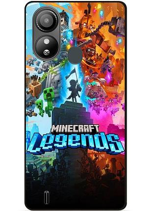 Силіконовий чохол бампер для zte blade l220 гра майнкрафт minecraft