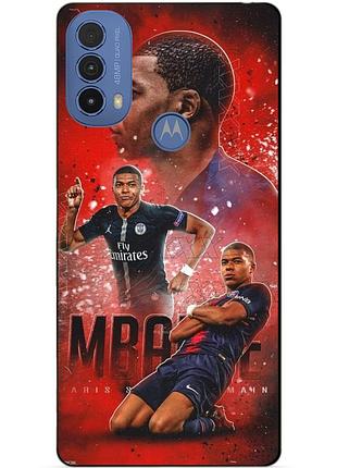 Силіконовий бампер чохол для motorola moto e20 з малюнком мбаппе псж mbappe