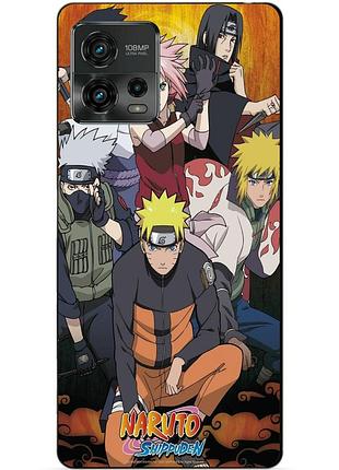 Силіконовий чохол бампер для motorola moto g72 з малюнком naruto наруто аніме