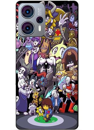 Силіконовий чохол бампер для motorola moto g23 з малюнком undertale андертейл