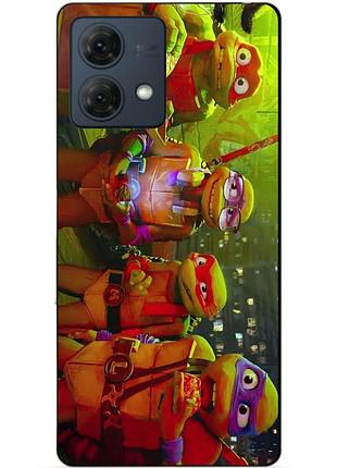 Силиконовый чехол бампер для motorola moto g84 черепашки ниндзя