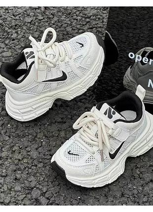 Детские кроссовки air белые для мальчика и девочки