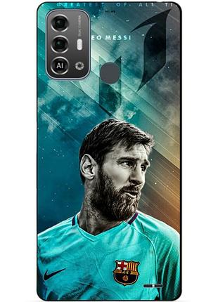 Силіконовий бампер чохол для zte blade a53 pro з малюнком leo messi мессі