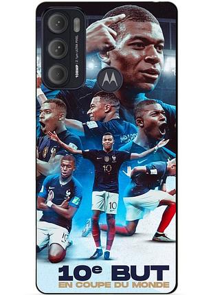 Силіконовий бампер чохол для motorola moto g60 з малюнком мбаппе франція mbappe