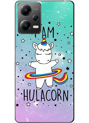 Силіконовий бампер чохол для xiaomi poco x5 5g з малюнком єдиноріг