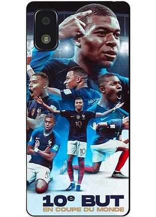 Силіконовий бампер чохол для zte blade l210 з малюнком мбаппе франція mbappe