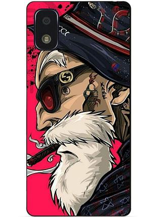 Силіконовий чохол бампер для zte blade l210 з малюнком дід хіпстер
