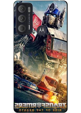 Силиконовый чехол бампер для motorola moto g60 с рисунком оптимус прайм трансформеры