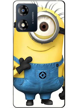 Силіконовий чохол бампер для motorola moto e13 з малюнком міньйон кевін minion