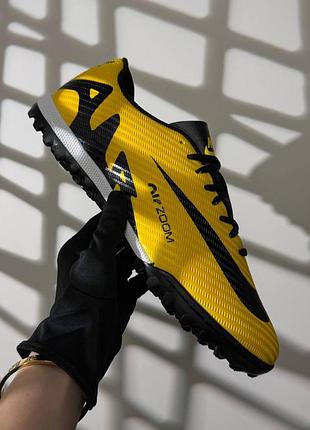 Мужские сороконожки nike air zoom mercurial vapor 15 academy tf yellow black