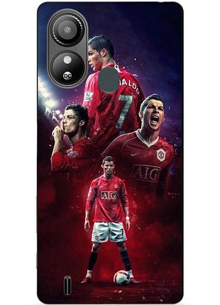 Силіконовий чохол бампер для zte blade l220 з малюнком ronaldo mu роналдо