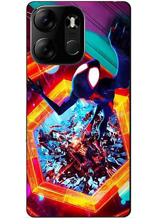 Силіконовий бампер чохол для tecno spark go 2023 з малюнком людина павук spider man