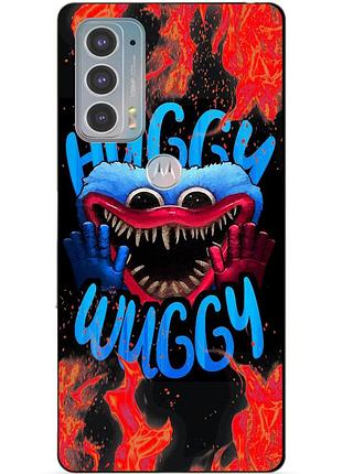 Силіконовий чохол бампер для motorola edge 20 з малюнком хаггі вагі huggy wuggy
