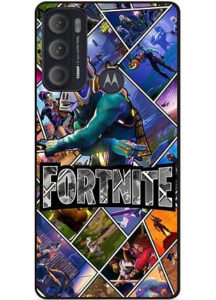 Силиконовый чехол бампер для motorola moto g60 с картинкой фортнайт fortnite