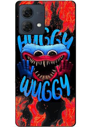 Силіконовий чохол бампер для motorola moto g84 з малюнком хаггі вагі huggy wuggy