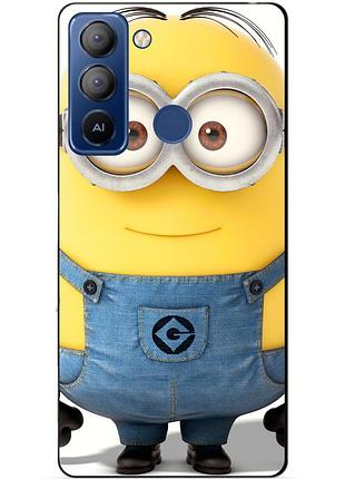 Силіконовий чохол бампер для tecno pop 5 lte з малюнком міньйон стюарт minion