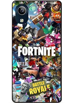 Силіконовий чохол бампер для vivo y91c з картинкою fortnite фортнайт